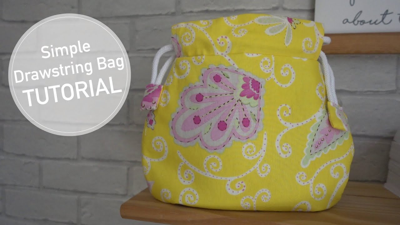 How to make a Drawstring Bag in under 10 minutes - Oh, The Things We'll  Make!
