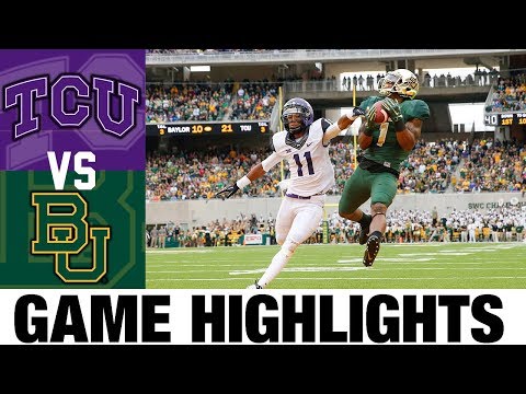 #9 TCU vs # 5 Baylor | 2014 Game Highlights | 2010's Games of the Decade