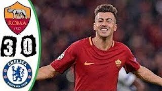 AS Roma vs Chelsea 3-0 Highlights \& Goals - 31 October 2017