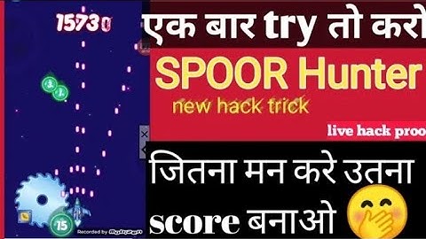 Spore hunter game hack trick mx player game hack trick 2021 new hack trick today unlimited score hac