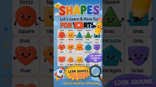 LearnShapes #NurseryLearning #Kindergarten #PreschoolEducation #KidsLearning #EducationalShorts