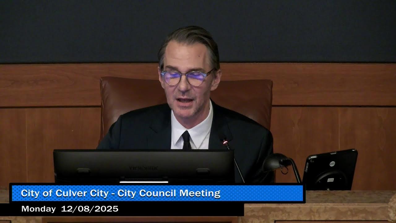 City of Culver City - City Council Meeting - 12/8/2025