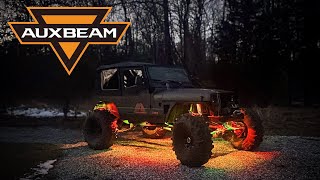 AUXBEAM: 8 Gang Switch Panel and Rock Lights (install)