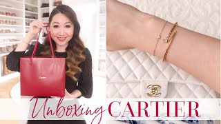 Cartier Double Unboxing! | Diamants Légers + Juste Un Clou Bracelet Review