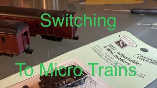 Micro trains conversion of passenger cars.