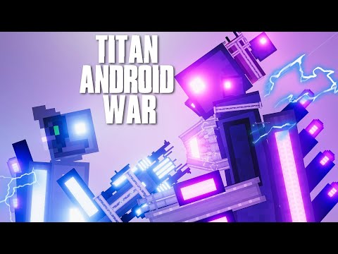 Titan Android War - Blue Titan Android vs Dark Titan Android