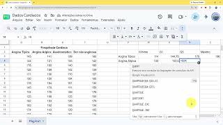 Aula (07):  Box plots diagramas de caixas no Google Planilhas