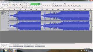 Audacity Imported into Audacity as Raw Data