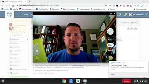 Submitting An Assignment with Chromebook Camera in Schoology