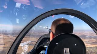Soaring in a Schleicher ASK 21 sailplane at SoarIndy in Alexandria, Indiana
