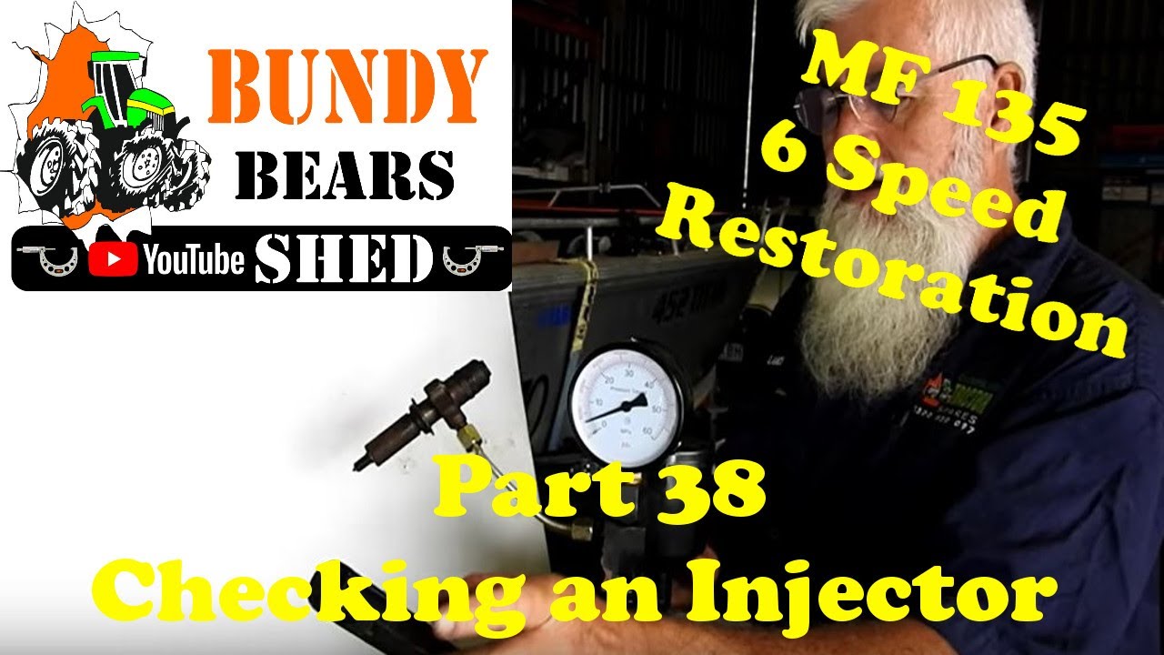 MF135 6-ступенчатая реставрация #38 Проверка инжектора и его разборка.