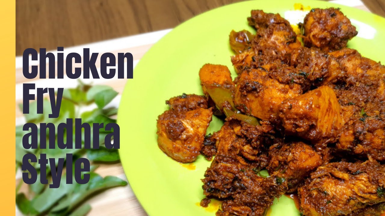 chicken fry Andhra style how to cook easily Ramas food magic YouTube