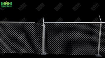 How to put the barbed wire on the top of chain link fence