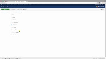 Joomla User Manager Front End Access Groups