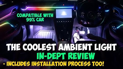 Cardi K4 Ambient Light Installed on MG Astor. Car Modification 99% Cars Compatible