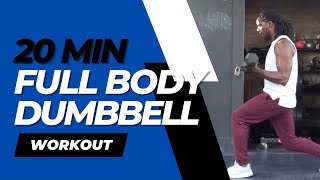 20 Minute Full Body Dumbbell Strength Workout