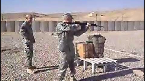 FN FAL being fired on full auto