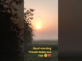 good morning friends today sun rises 🌞😊❤️