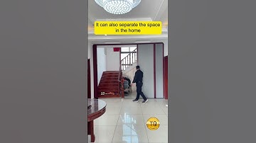 The invisible partition door does not require drilling and only takes 15 minutes to install.