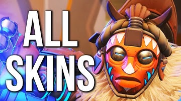 Overwatch DOOMFIST - ALL SKINS / EMOTES / VICTORY POSES / INTROS ETC