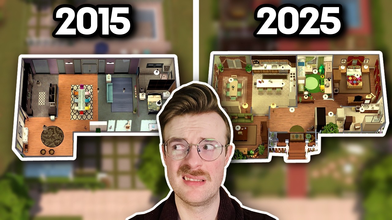 fixing an UGLY house I built 10 years ago in The Sims 4