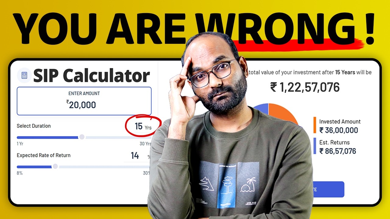 Reason Why SIP Calculator Won't Help You ! Investing in Mutual Funds for Long Term Correctly | YEG