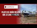 Piloto relata 50 anos de aviação na Amazônia e revela já ter sobrevivido a 11 acidentes