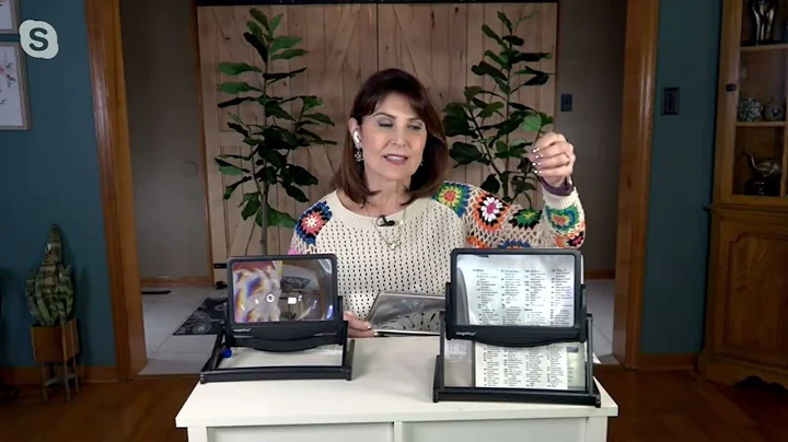 MagniPros 5x Ultra Bright Anti-Glare Page Magnifier with Stand on QVC