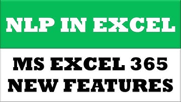 natural language processing in excel
