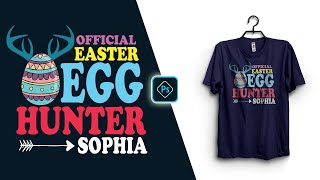 Happy Easter T Shirt Design For Merch By Amazon In Photoshop CC Tutorial