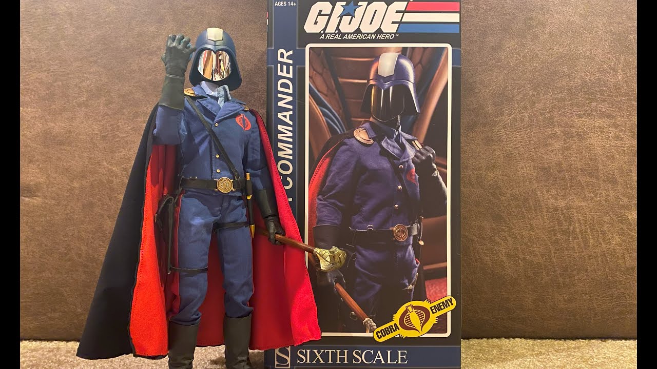 Sideshow Collectibles 2013 GI Joe Cobra Commander Review - YouTube