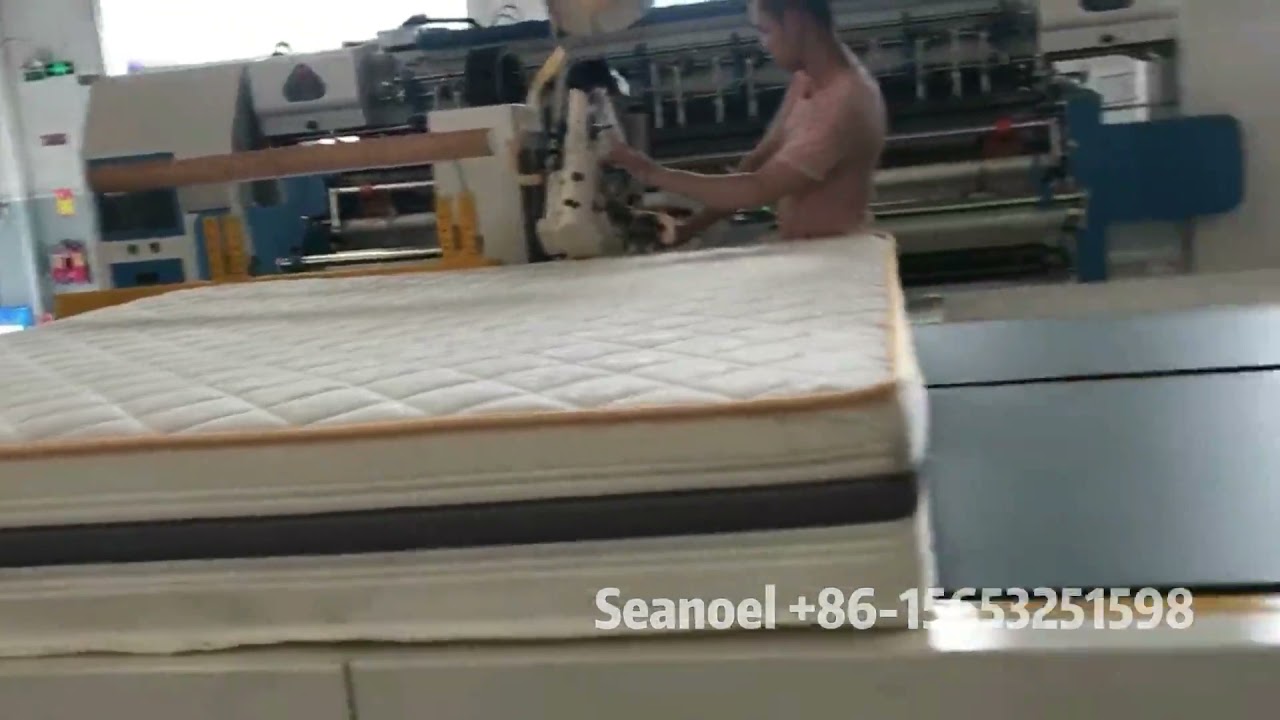 SNWB4 Automatic Mattress Tape Edge Sewing Machine YouTube