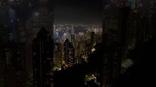 The Peak , Hong Kong view at night! #trending  #ytshorts  #hongkong  #shorts