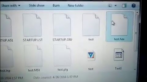 How To Create Hex FIle In Kiel-uvision