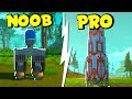 Noob Vs Pro How To Make Rockets Challenge - Scrap Mechanics | JeromeACE