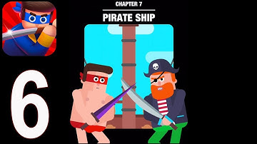 Mr Ninja - Gameplay Walkthrough Part 6 - Classic Pirate Ship(iOS)