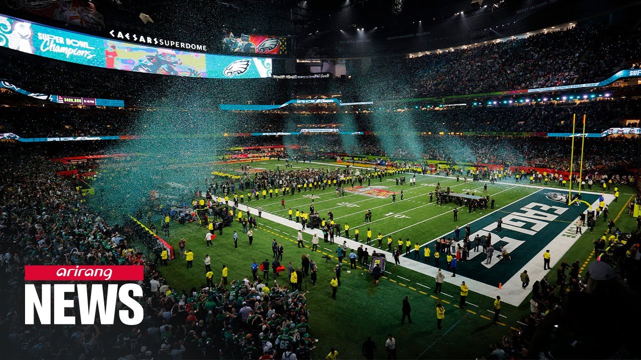 Philadelphia Eagles fans celebrate Super Bowl victory - YouTube