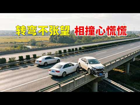 转弯不张望，相撞心慌慌，2026交通事故第140期