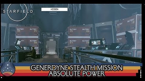 Starfield - Absolute Power Generdyne Stealth Mission