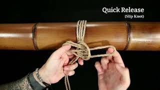 How To Tie A Quick Release Single Column Beginner Rope