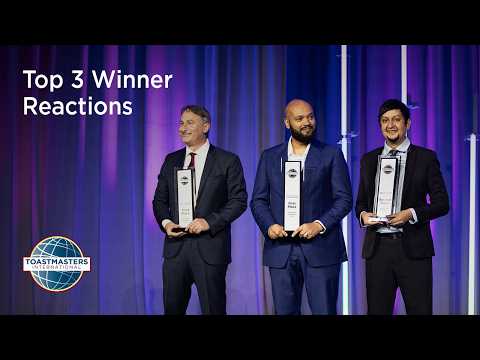 Top 3 Winner Reactions: 2026 World Championship of Public Speaking®