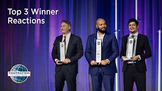Top 3 Winner Reactions: 2026 World Championship of Public Speaking®