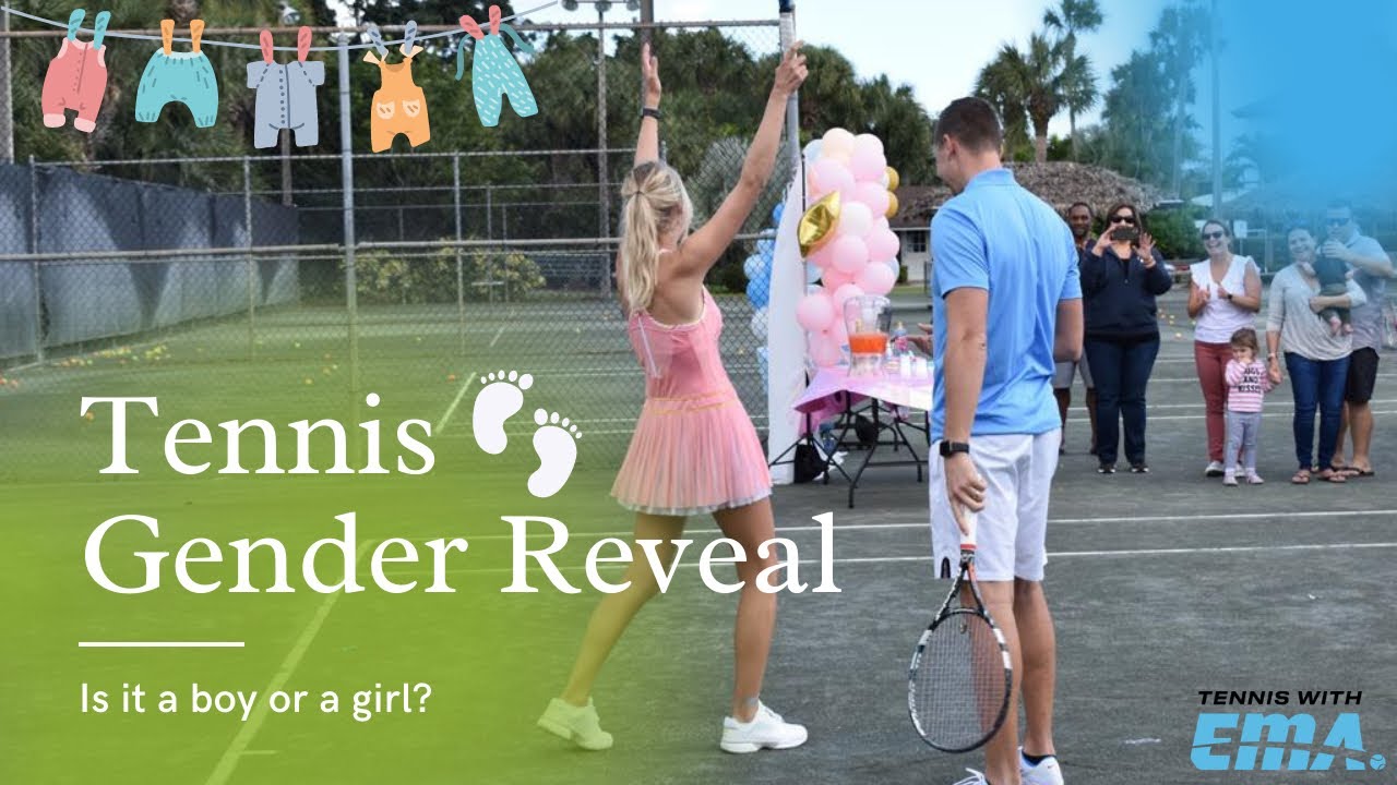 2 balles de tennis pour Gender Reveal