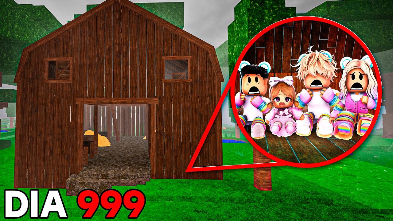 SOBREVIVENDO 99 NOITES NA FLORESTA EM UM CELEIRO