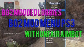 Black Ops 2 Mod Menu With Unfair Aimbot! (BO2 Modded Lobby PS3)