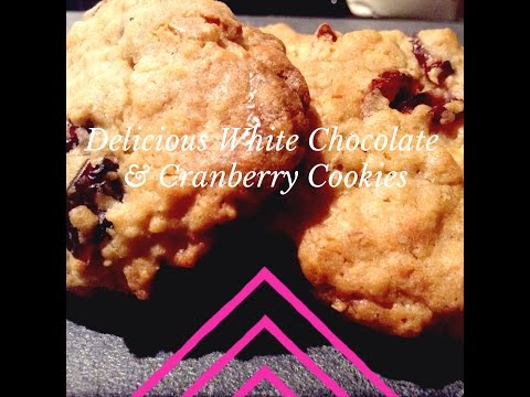 Delicious Cranberry & White Chocolate Cookies