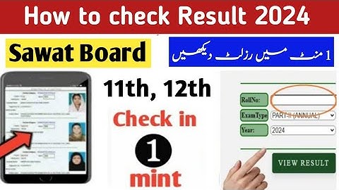 How to check 11th , 12th sawat board result 2024 | kpk board result | intermediate result 2024