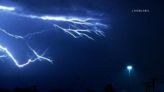 Beaumont Lightning / Banning   RAW FOOTAGE