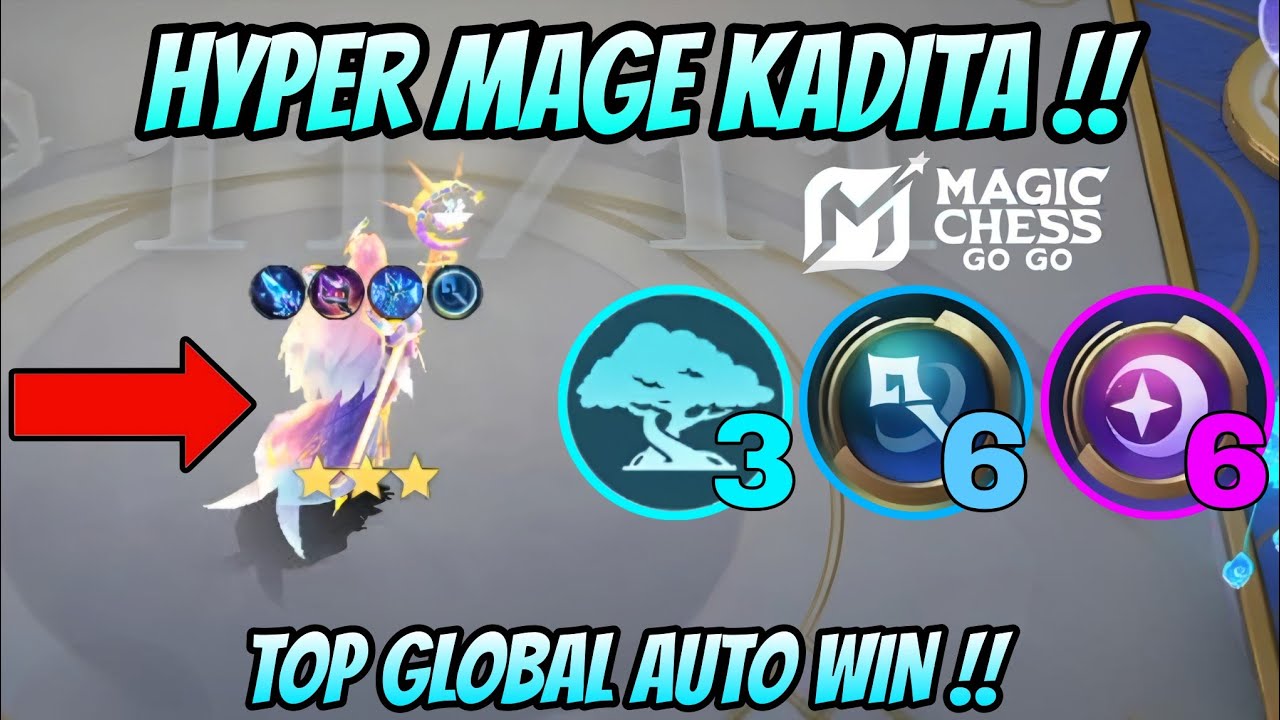 NEW OVERPOWERED COMBO FT 3 STAR MAGE KADITA | MUST WATCH | MAGIC CHESS GO GO