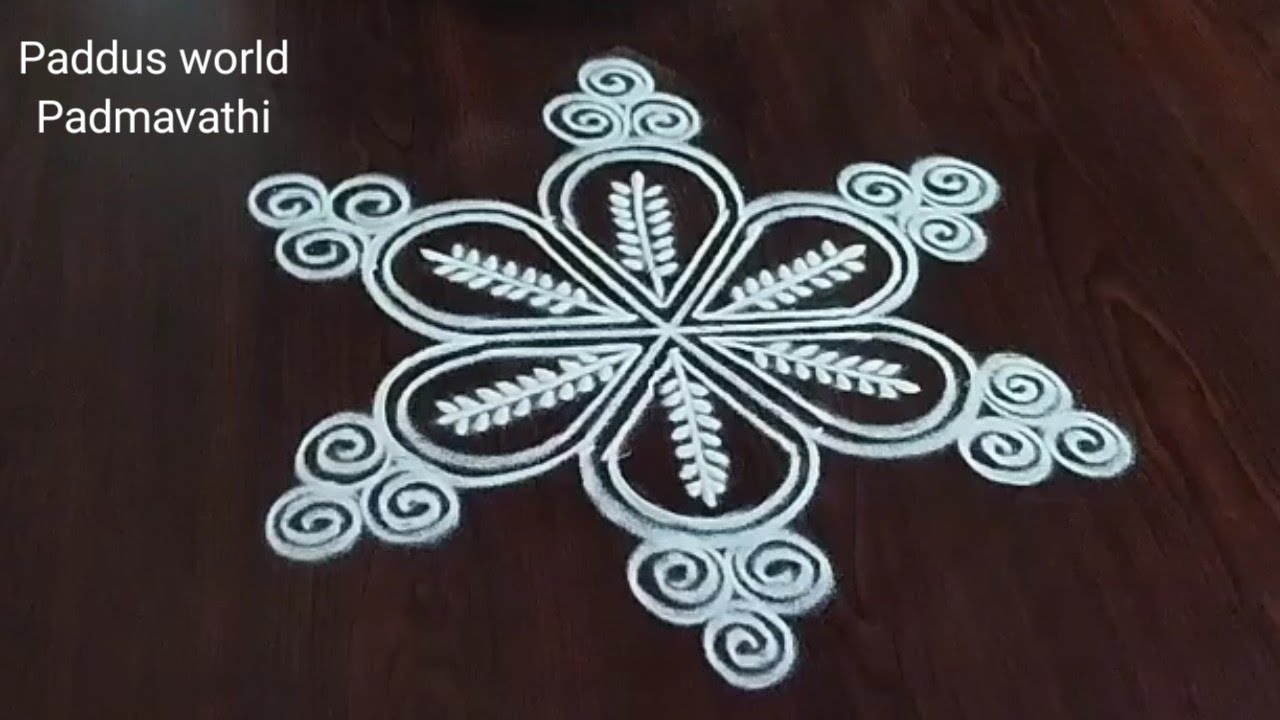 Beginners Rangoli Designs 🌺 3x2 Dots Simple Rangoli Designs 🌺 Traditional Kolam 🌺 Paddus World 